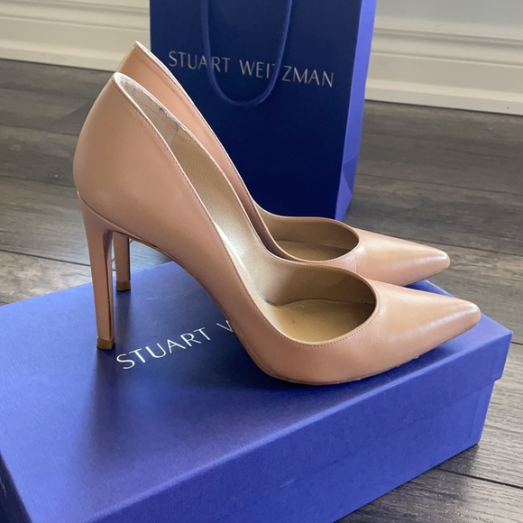 Stuart Weitzman Curvia Pump - nude 6.5 - Picture 4 of 6